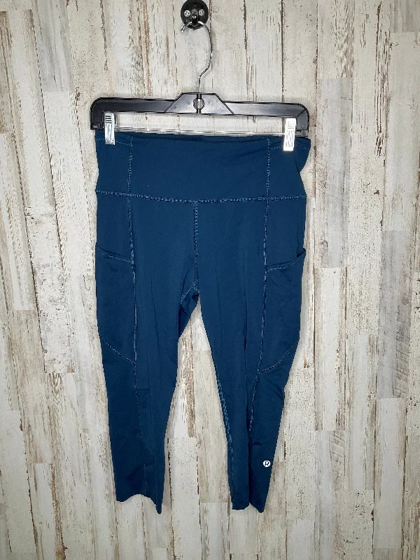 Blue Athletic Capris Lululemon, Size 8