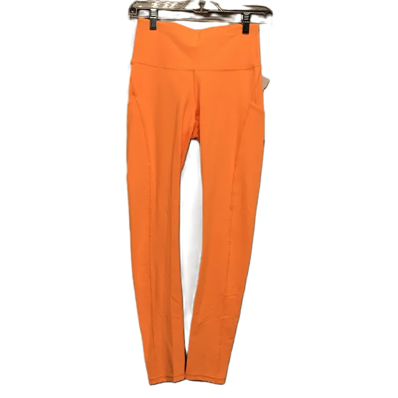 Orange Athletic Leggings By Ewedoos, Size: S