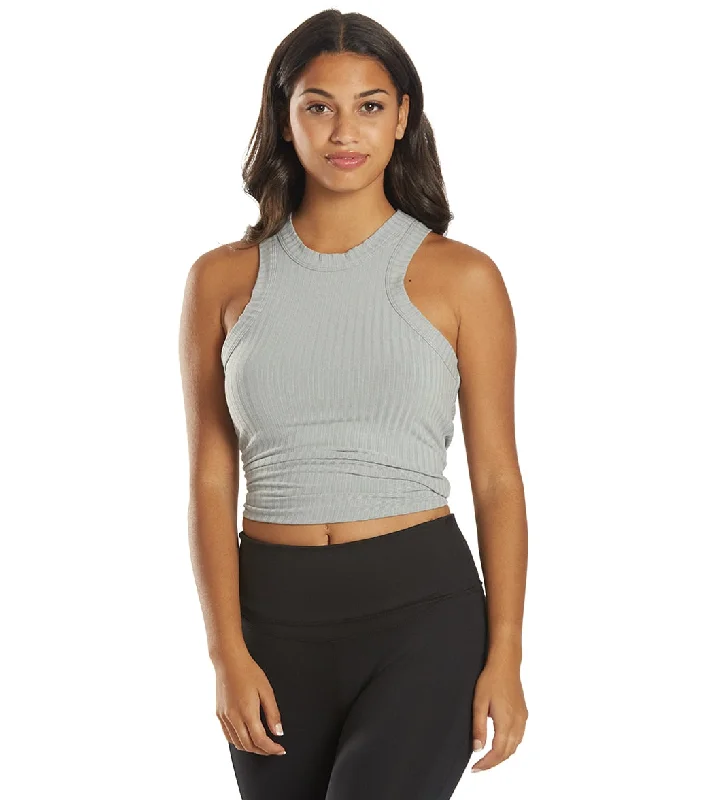 Free People Blissed Out Yoga Tank Arctic Mist