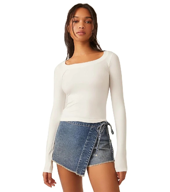 Free People Must Have Scoop Layering Top Ivory