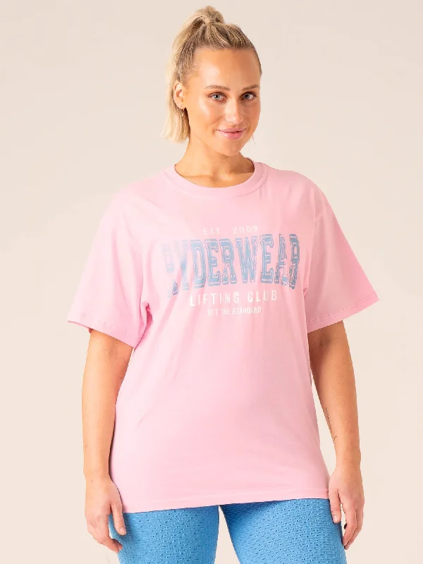 Grit Oversized T-Shirt - Pink