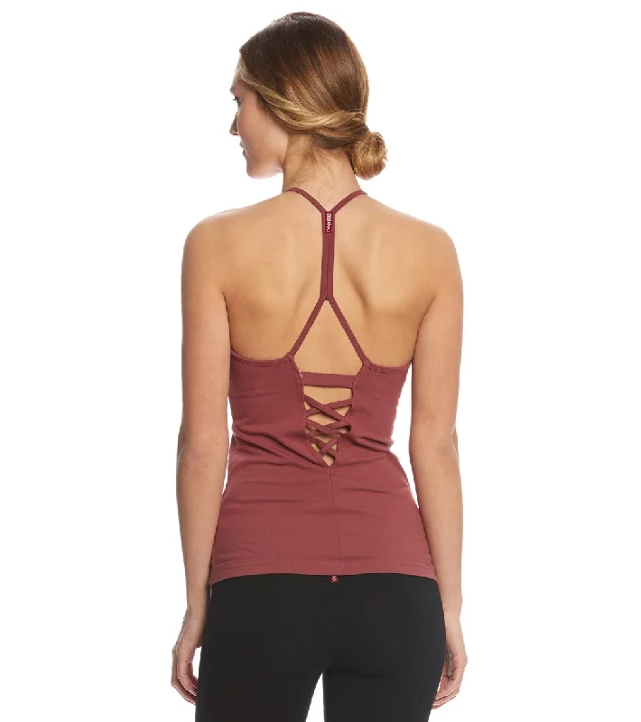 Hard Tail IKat V Back Support Tank  Smokey Rose