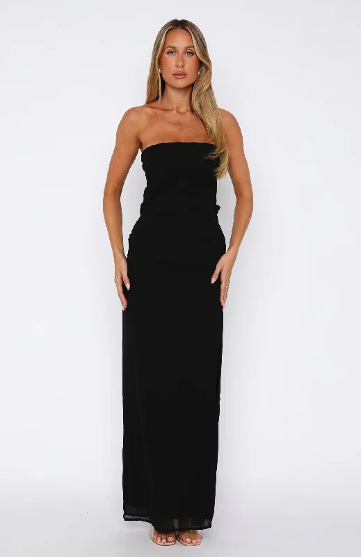 Leave You Alone Maxi Dress Black