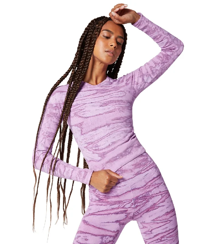 NUX One By One Long Sleeve Hand Dye Purple Ripple