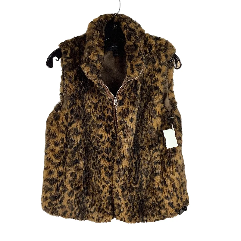 Animal Print Vest Faux Fur & Sherpa J Crew, Size S