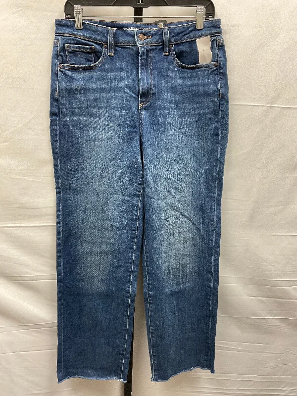 Blue Denim Jeans Straight Chicos, Size 8tall