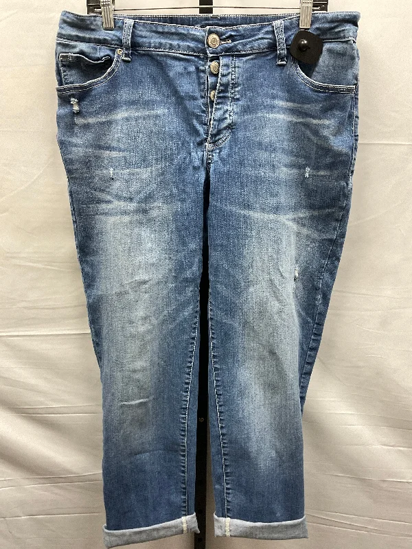 Blue Denim Jeans Straight Maurices, Size 14