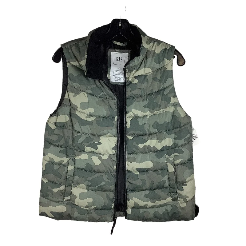 Camoflauge Vest Puffer & Quilted Gap, Size M