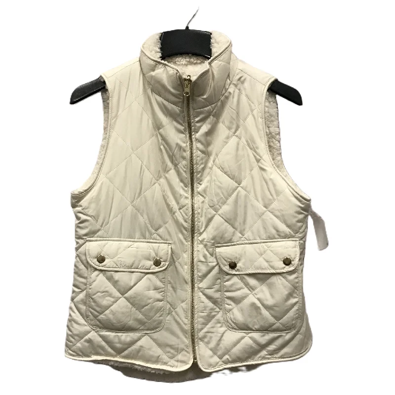 Ivory Vest Puffer & Quilted By Blue Rain, Size: M