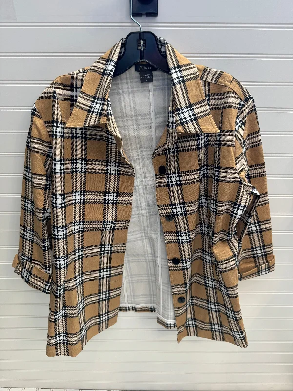 Plaid Pattern Jacket Other Pure Amici, Size M