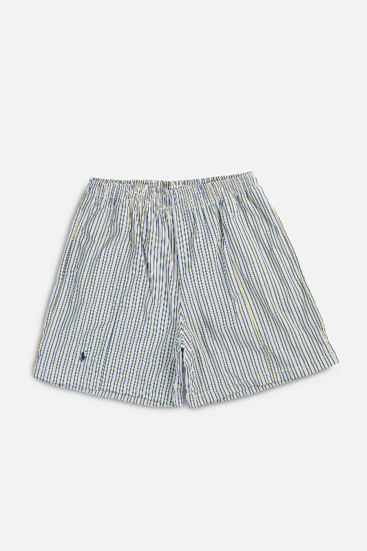 Unisex Rework Oxford Boxer Shorts - L