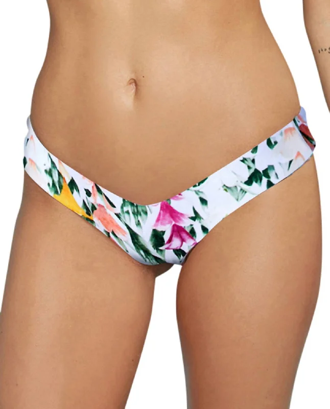 Tucker Thong Bikini Bottom In Sfs Lei Stand