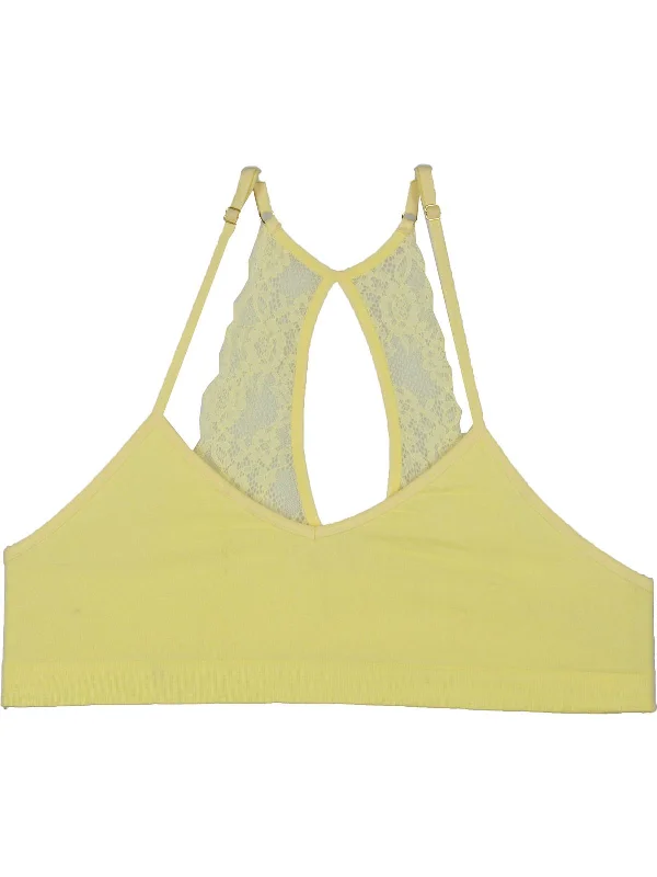 Womens Lace Back Cut-Out Bralette