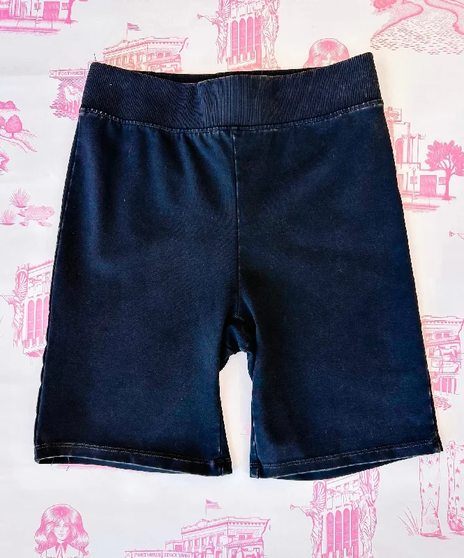 BE YOU BIKER SHORTS - CHARCOAL