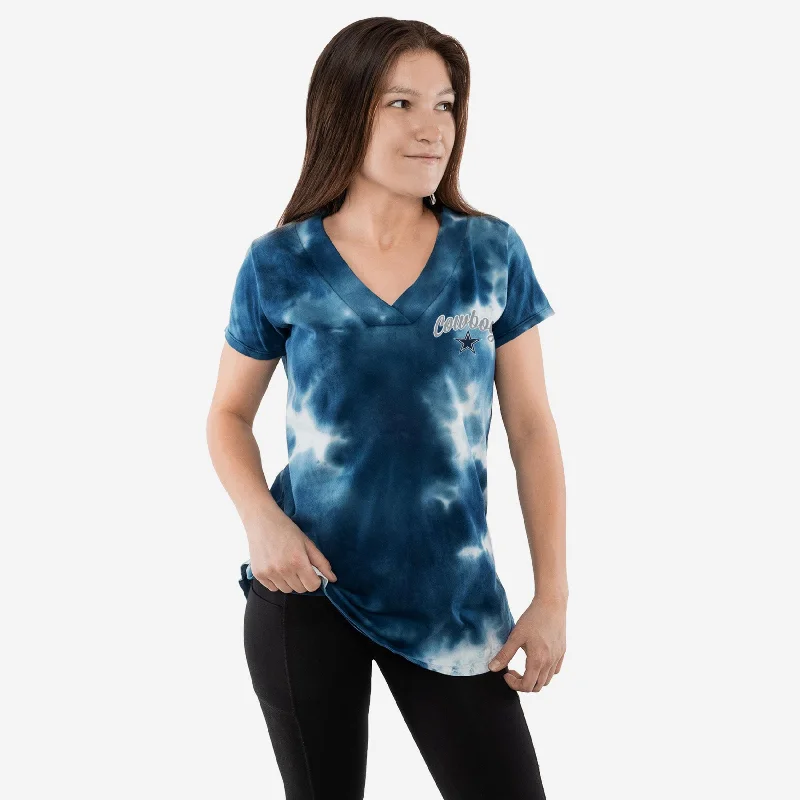 Dallas Cowboys Womens Tie-Dye Rush Oversized T-Shirt