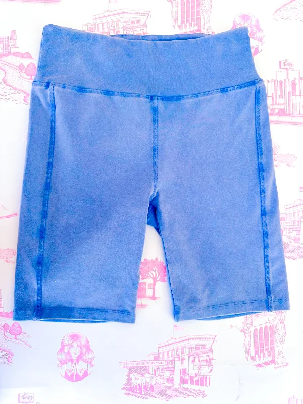 JUST RELAX BIKER SHORTS - VINTAGE BLUE