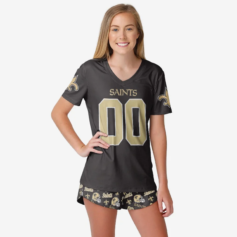 New Orleans Saints Womens Gameday Ready Pajama Set