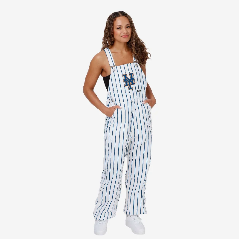 New York Mets Womens Pinstripe Bib Overalls