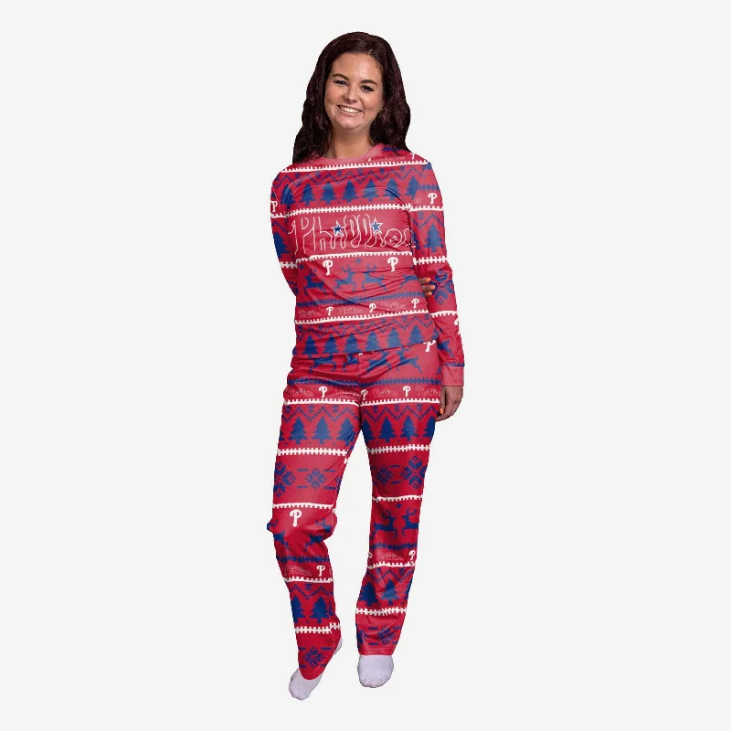 Philadelphia Phillies Womens Family Holiday Pajamas