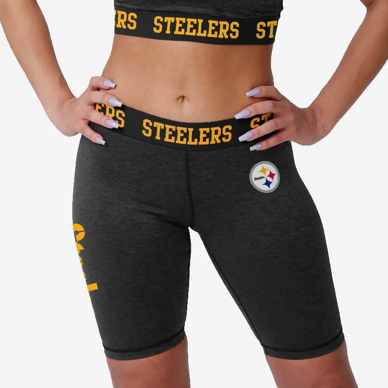 Pittsburgh Steelers Womens Team Color Static Bike Shorts