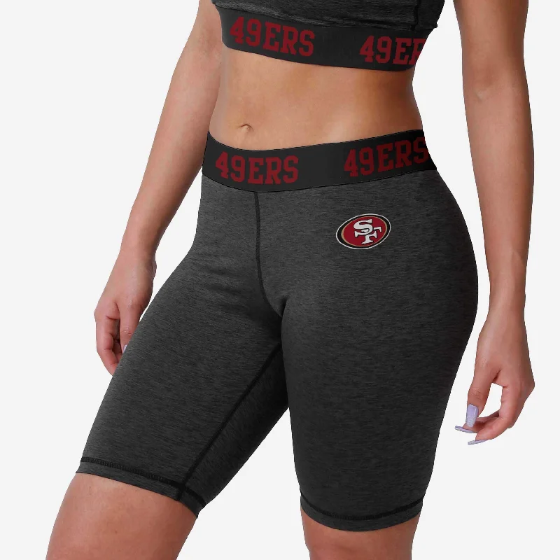 San Francisco 49ers Womens Team Color Static Bike Shorts