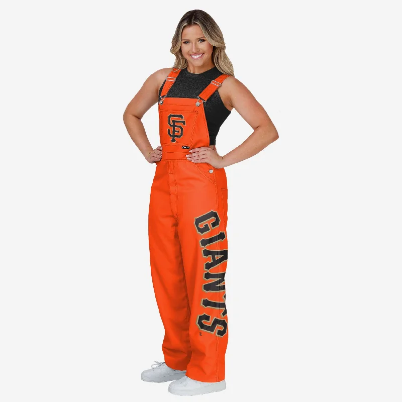 San Francisco Giants Womens Big Logo Bib Overalls