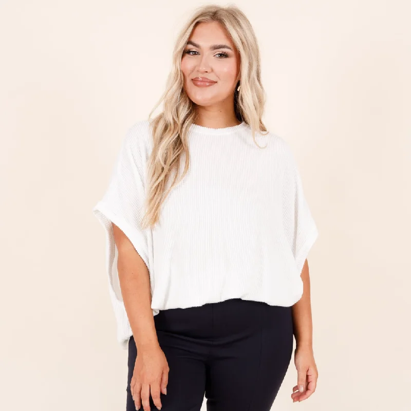 All About Knits Top, Off White