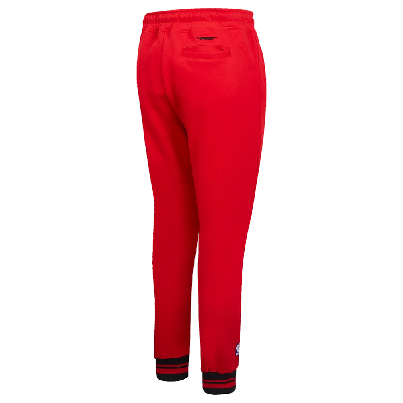 NBA ATLANTA HAWKS PRO PREP WOMEN'S RIB FLC SWEATPANT (RED/BLACK)