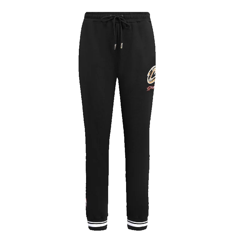 NBA CLEVELAND CAVALIERS PRO PREP WOMEN'S RIB FLC SWEATPANT (BLACK)