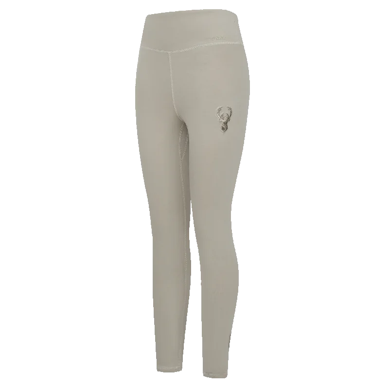 NBA MILWAUKEE BUCKS NEUTRAL WOMEN'S JERSEY LEGGING (TAUPE)