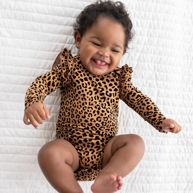 Classic Leopard Flutter Bodysuit