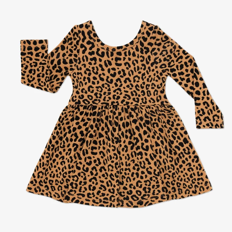 Classic Leopard Twirl Dress with Bodysuit