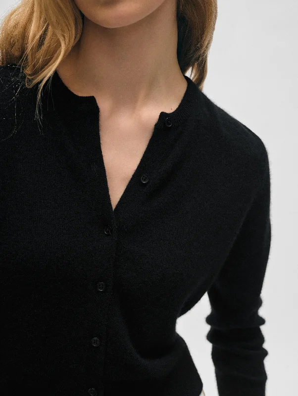 Cashmere Crewneck Cardigan