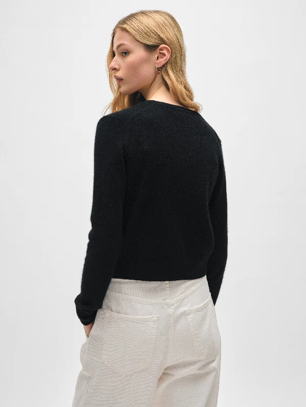 Cashmere Crewneck Cardigan