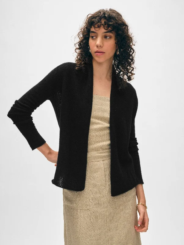 Cashmere Mini Trapeze Cardigan