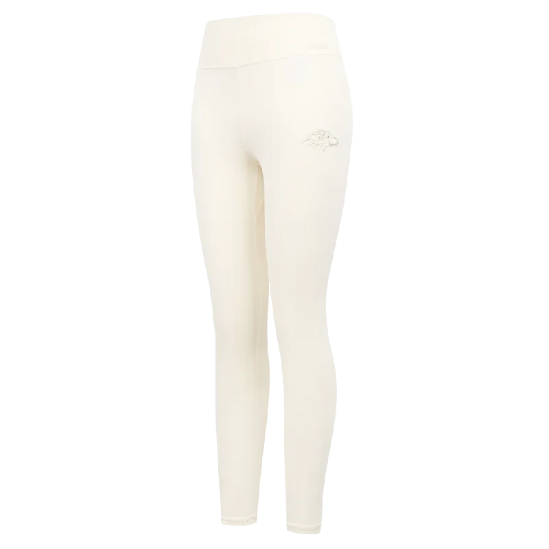 NFL BALTIMORE RAVENS NEUTRAL WOMEN'S JERSEY LEGGING (EGGSHELL)