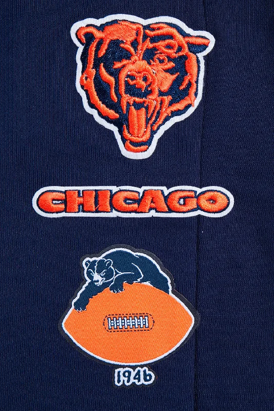 NFL CHICAGO BEARS RETRO CLASSIC WOMEN'S SWEATPANT (MIDNIGHT NAVY/ORANGE/MIDNIGHT NAVY)