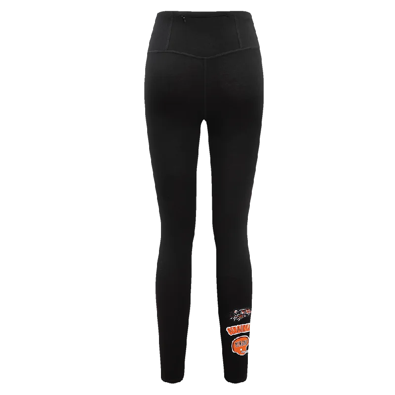 NFL CINCINNATI BENGALS RETRO CLASSIC WOMEN'S JERSEY LEGGING (BLACK)