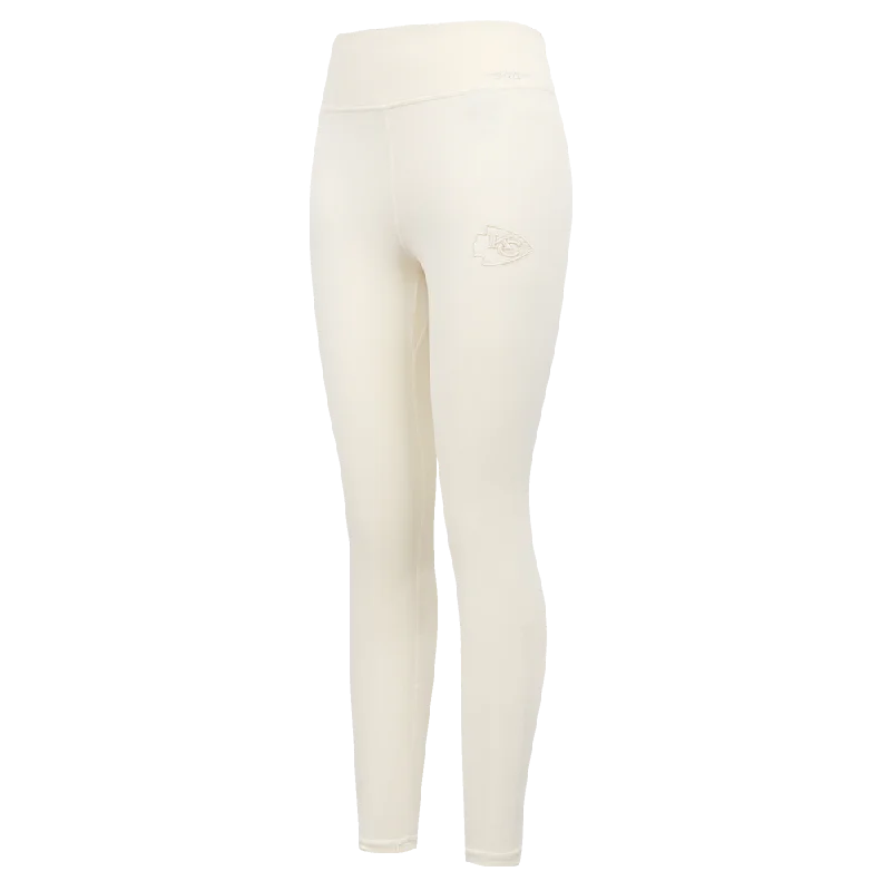 NFL KANSAS CITY CHIEFS NEUTRAL WOMEN'S JERSEY LEGGING (EGGSHELL)