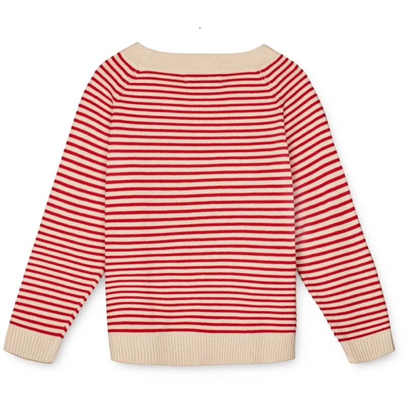 Fliink High Risk Red Stripe Fave Stripe Knitted Cardigan