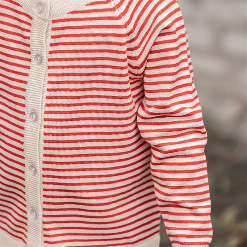 Fliink High Risk Red Stripe Fave Stripe Knitted Cardigan