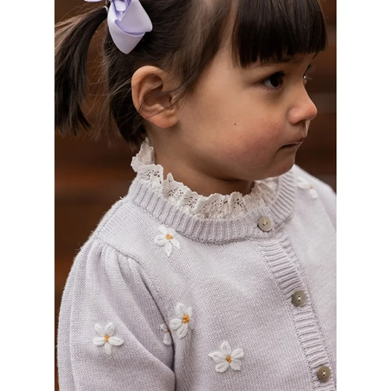 Fliink Lavender Daisy Strik Cardigan