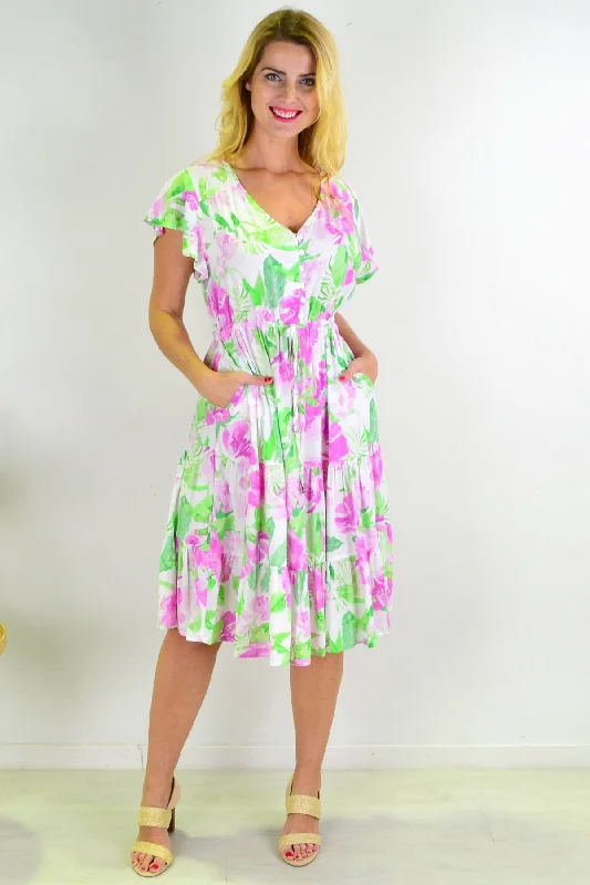 Floral Tiered Tunic Dress