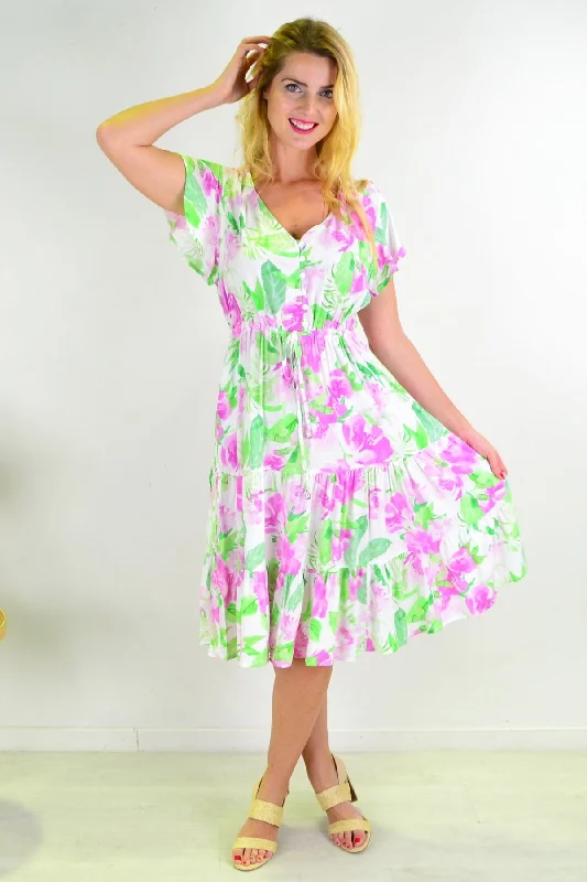 Floral Tiered Tunic Dress