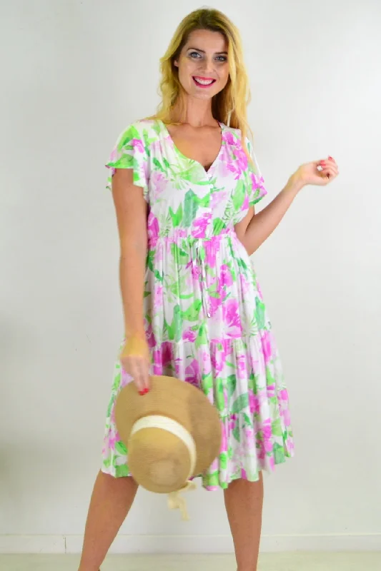 Floral Tiered Tunic Dress