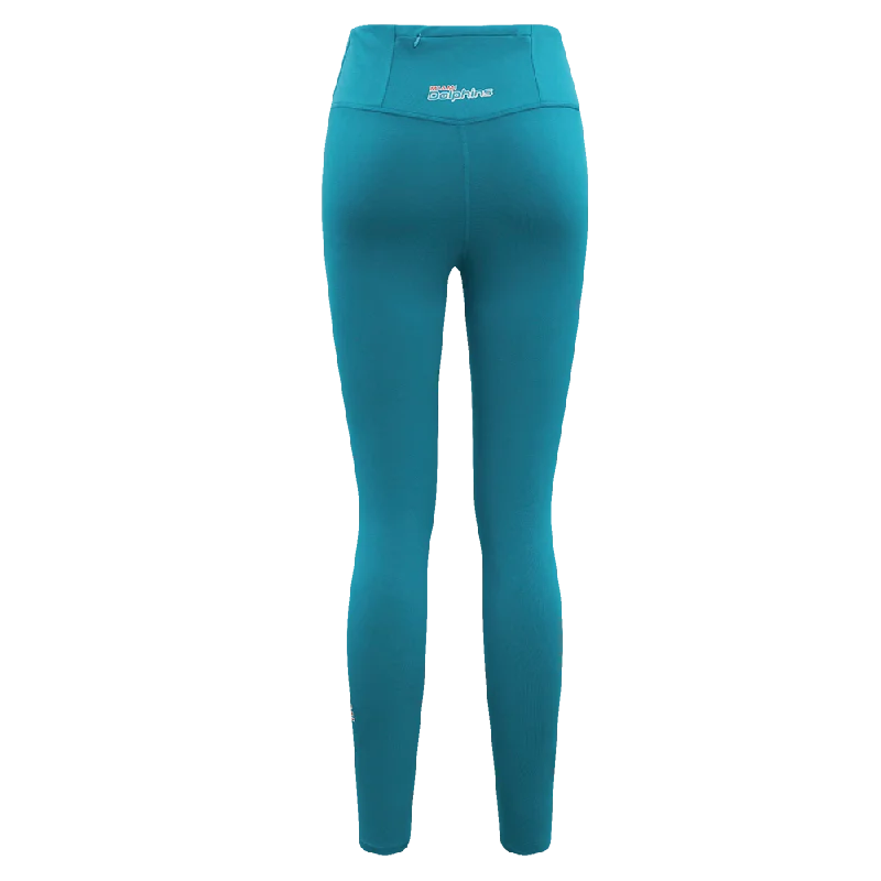 NFL MIAMI DOLPHINS CLASSIC WOMEN'S JERSEY LEGGING (TEAL)