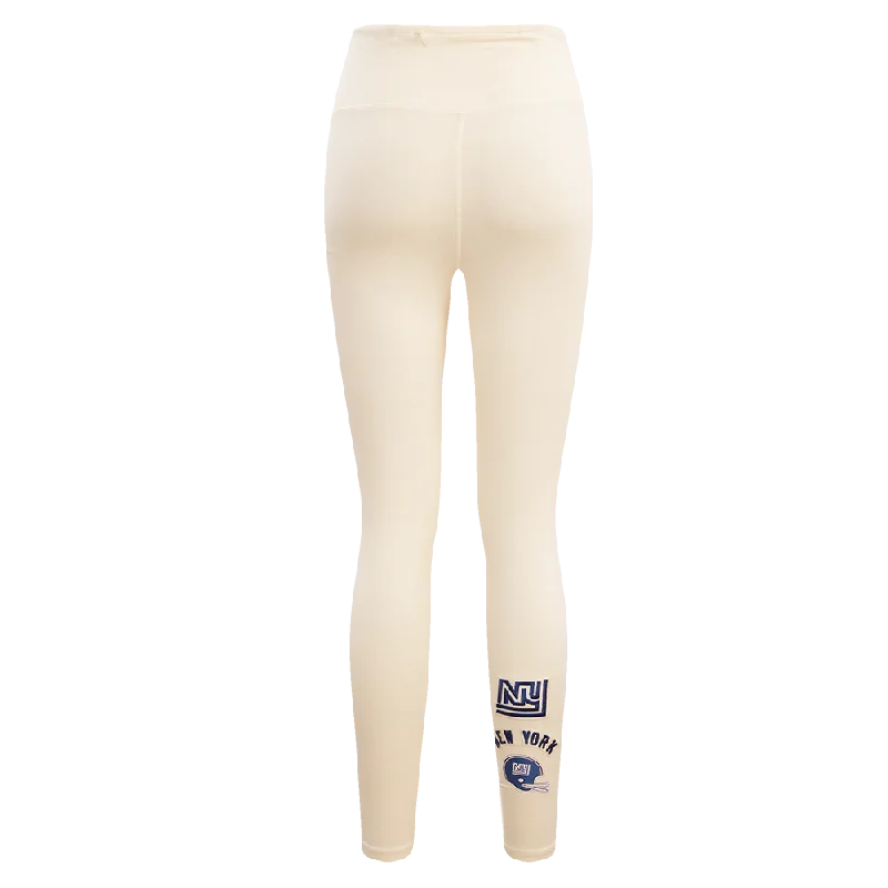 NFL NEW YORK GIANTS RETRO CLASSIC WOMEN'S JERSEY LEGGING (EGGSHELL)