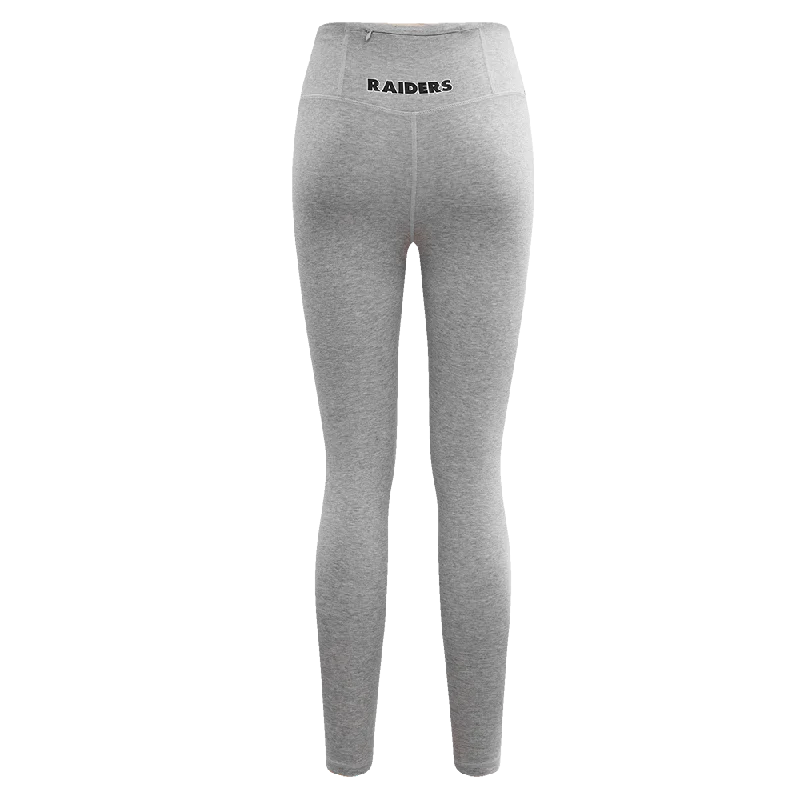 NFL LAS VEGAS RAIDERS CLASSIC WOMEN'S JERSEY LEGGING (HEATHER GREY)