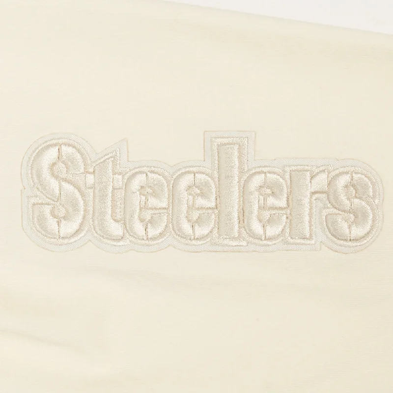 NFL PITTSBURGH STEELERS NEUTRAL WOMEN'S JERSEY LEGGING (EGGSHELL)