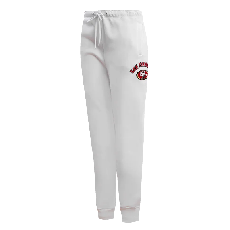 NFL SAN FRANCISCO 49ERS CLASSIC FLC SWEATPANT (WHITE)